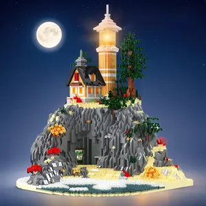 5100 Pieces Building Block Lighthouse Toy Set, Kids Educational Construction Kit, Collection of Decorations, Christmas Gifts