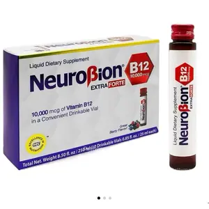 Neuro Liquid Dietary Supplement with 10000 mcg of Vitamin in Convenient Drinkable Microbotellas Berry Flavor