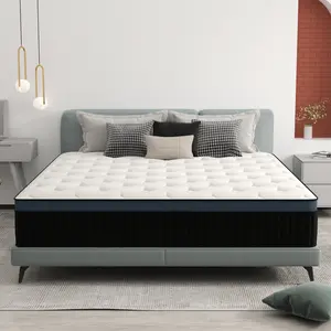 12 Inch Memory Foam Mattresses Hybrid Pocket Spring King Size Medium Firm Mattress In A Box