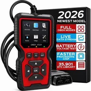 2026 New Powerful OBD2 Scanner Diagnostic Tool - Engine Code Reader, Full OBD2 Features, Reset, Modes 6&8, Suited for DIY Car Owners & Mechanics Voltage Test