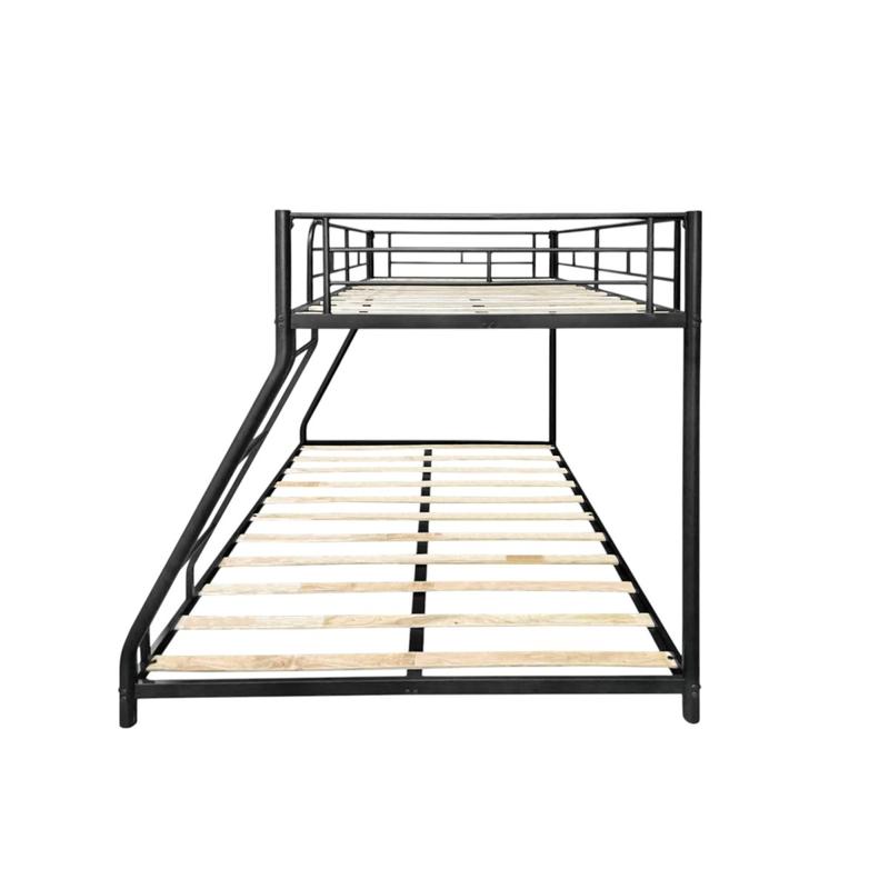 Metal Twin over Full Bunk Bed/ Heavy-duty Sturdy Metal/ Noise Reduced/ Squeak Free/ Wooden Slat/ No Box Spring Needed