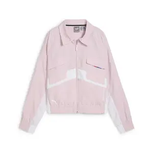 PUMA Womens Bmw M Motorsport Woven Jacket Athletic Outerwear Casual - Pink