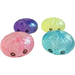 Generic Glitter Dumpling Squishy Mystery, Stress Relief Toy, Glitter Dumpling Rainbow Mystery Squishy Bun for Adults, Ideal as a Party Gift or for Goodie Bags, Random Color 1PC