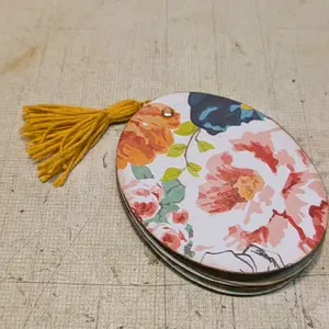 Floral Notebook with Tassel