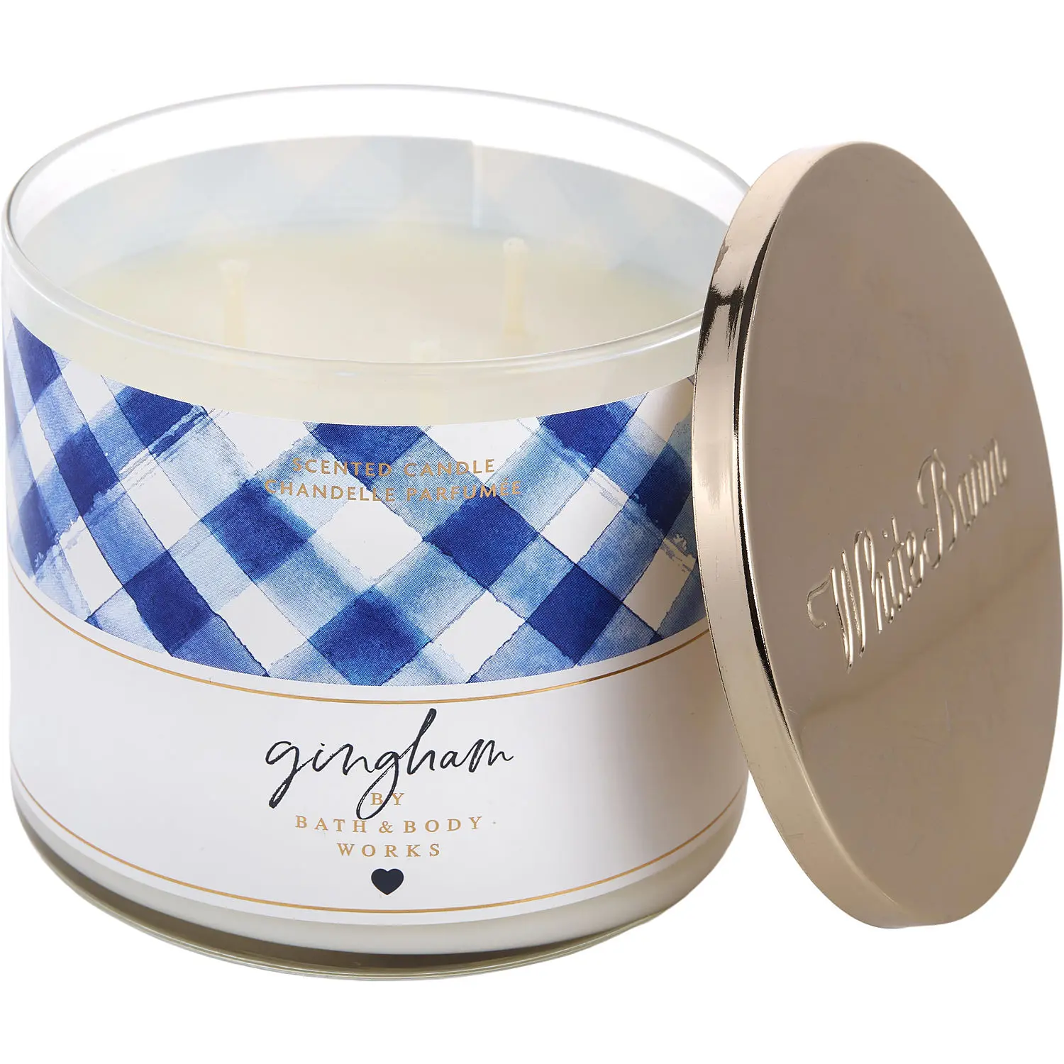 Bath & Body Works By Bath & Body Works Gingham Scented Candle For Women Bath & Body Works By Bath & Body Works Gingham Scented Candle For Women