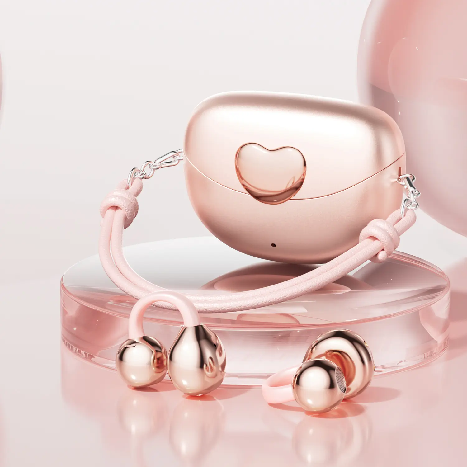 Open Ear Wireless Headphones Bluetooth 6.0 Lossless Audio Low Latency IPX7 Waterproof Earbud Headset for Gaming Gym Commute Secure Fit No Sound Leak Electronic Clip-On Open-Ear Soundbuds