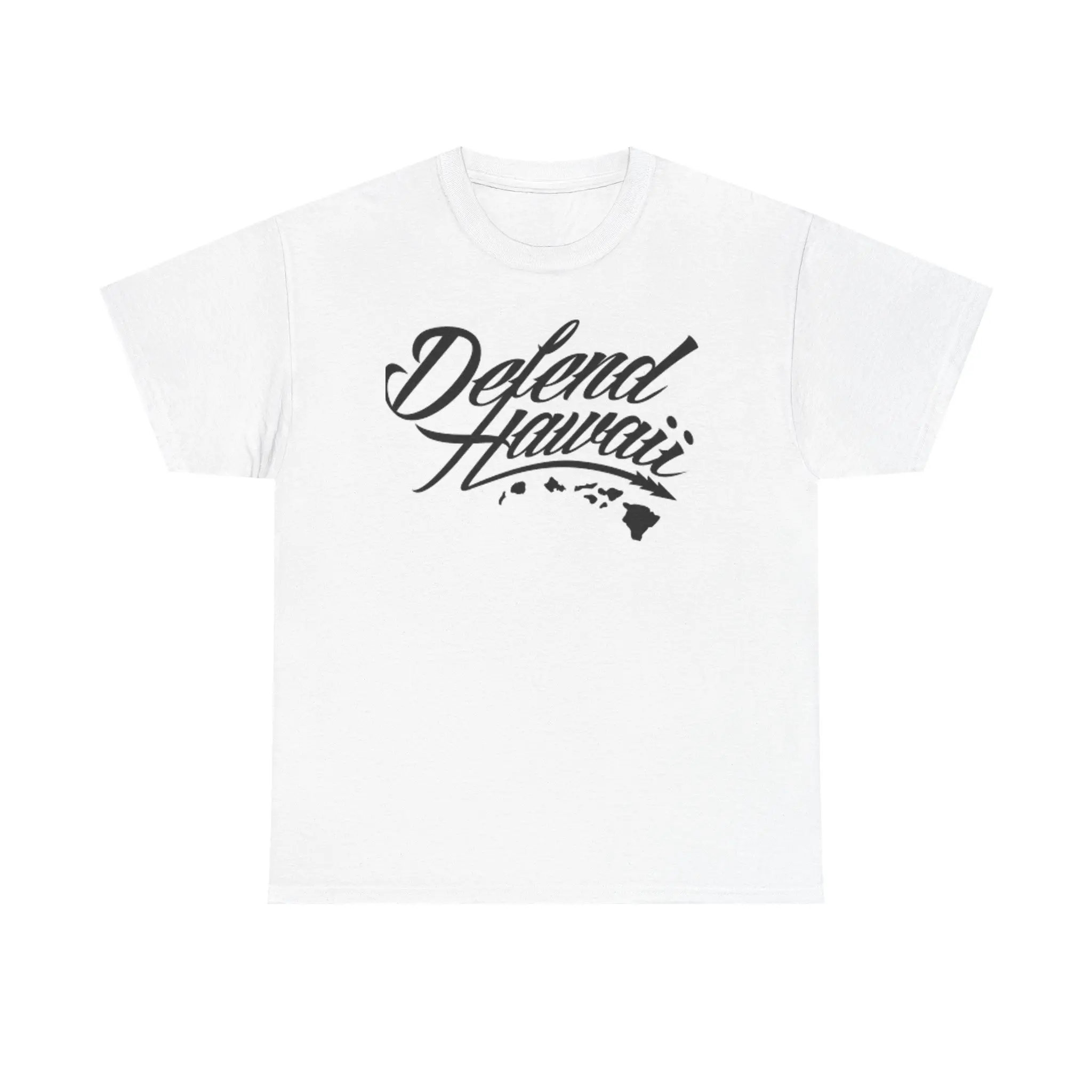 Defend Hawaii T-Shirt | Hawaiian Islands Script Logo