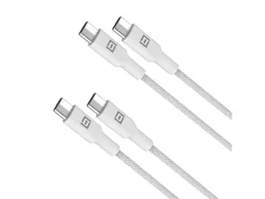 PureGear 2-pack, 4 foot length, USB-C to USB-C Cables, White | 65185FF
