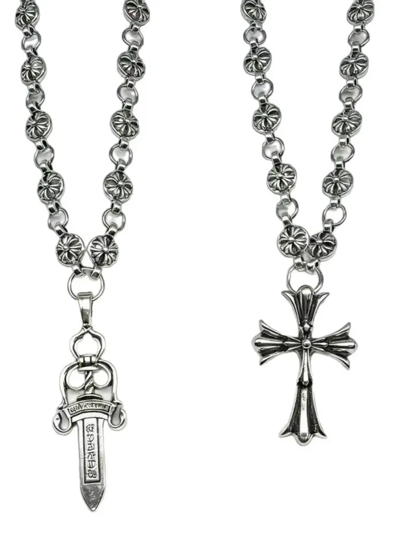 chrome hearts safety pin necklace jennie - TikTok Shop