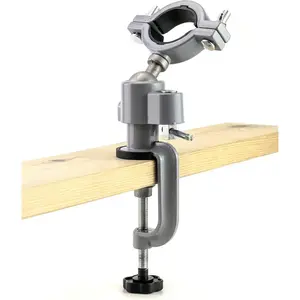 Bench Clamp Vise, 360 Degree Universal Drill Stand Grinder Holder Bracket for Jewelry Making