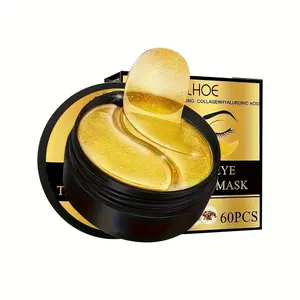 A set of 60 golden eye masks, eye moisturizing stickers, containing collagen acid, designed to enhance skin firmness