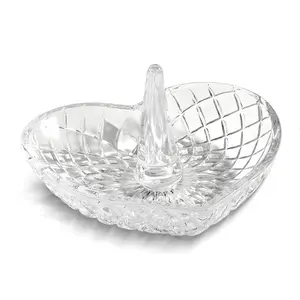 Heart Shape Glass Ring Holder - Default Organizer for Boxes