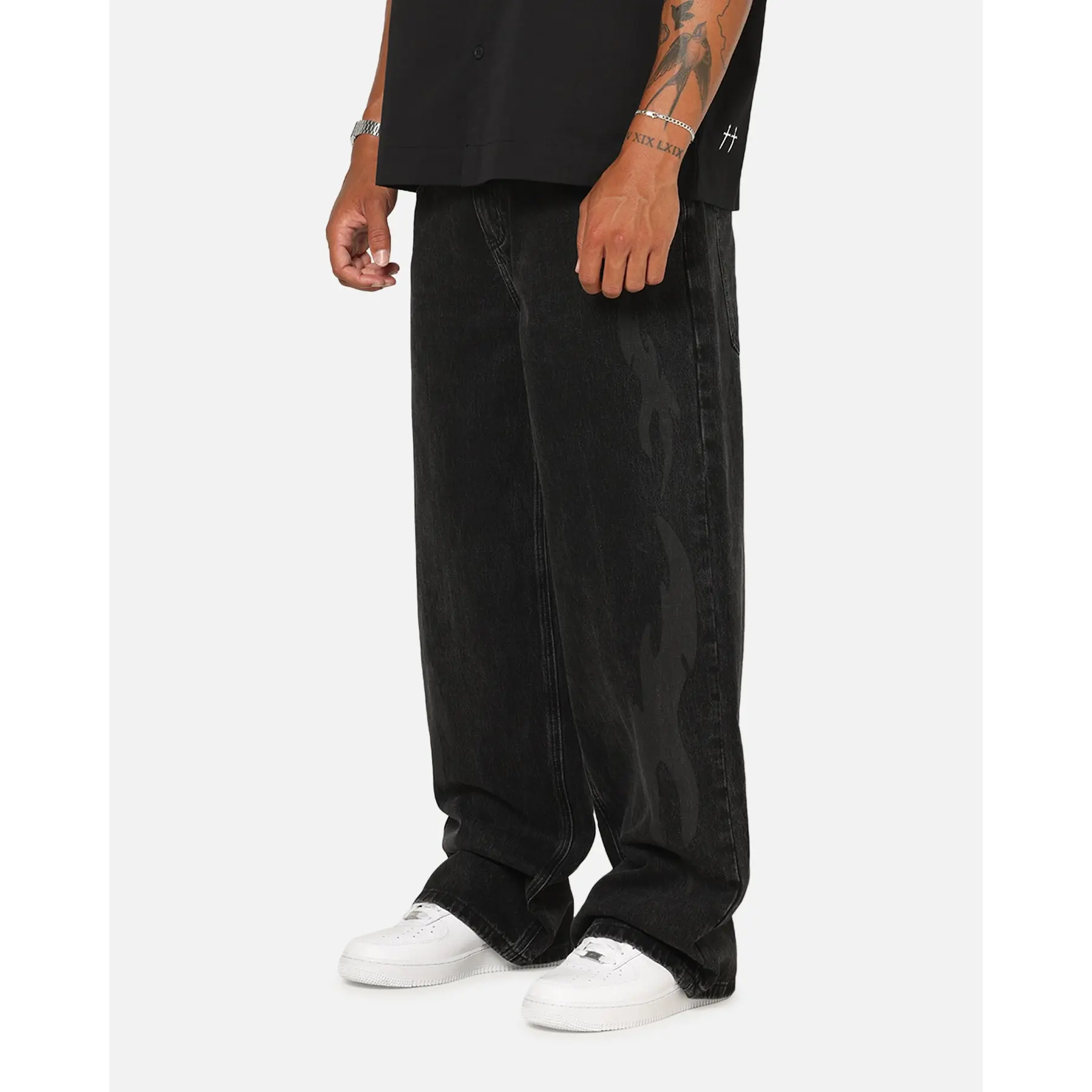 Saint Morta Amplus Infernal Rinse Jeans Black