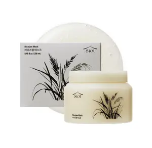 SIOT Rice Jam Mask 8.45 Ounce – Korean Icheon Rice Face & Body Mask for Deep Cleansing, Hydrating, & Radiant Skin – Natural Moisturizing & Purifying Skincare, Smooth & Soft Skin Treatment