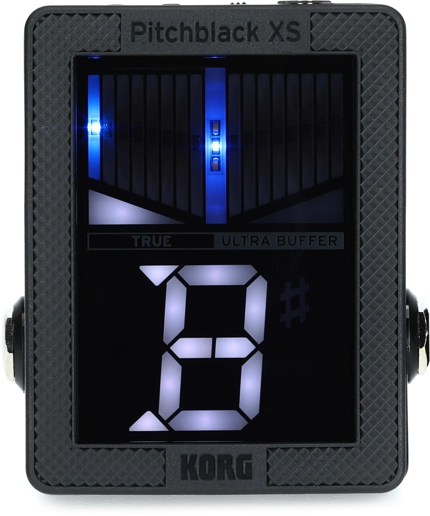 Korg Pitchblack XS Compact Chromatic Pedal Tuner (PBXS) - Ultra-Accurate Effect Pedal Tuners for Guitar & Bass, High-Visibility Display, 4 Display Modes, True Bypass, Compact Stompbox, Fast Pitch Detection for Live Performance & Studio Recording, Affordab