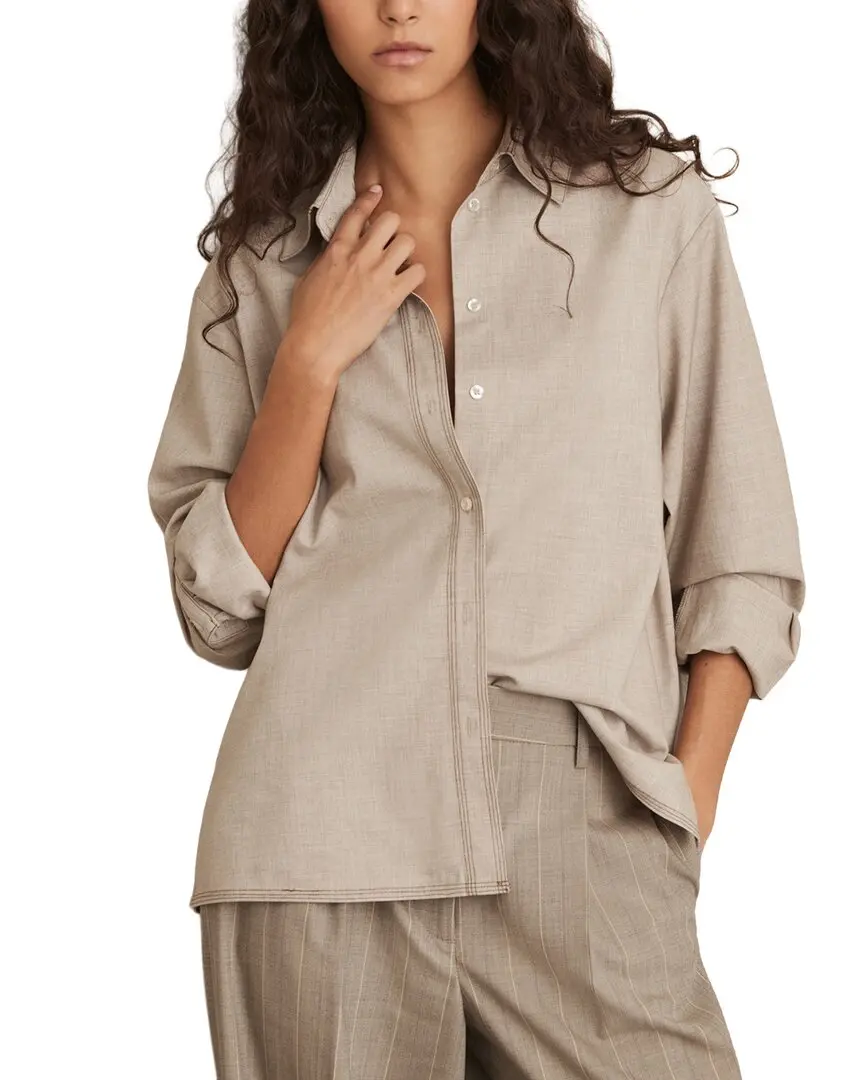Reiss Nova Wool-Blend Shirt