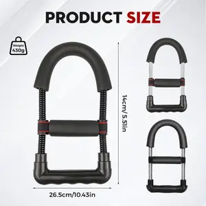 Adjustable Forearm Grip Hand & Wrist Bicep Trainer Carbon Steel Fitness Equipment Portable Home Workout Tool for Strength Enhancement