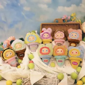 Lucky Emma Ice Cream Ball Plush Blind Box - Fashionable Collectible, Resin Doll, Bag Charm - Ideal Present for Females