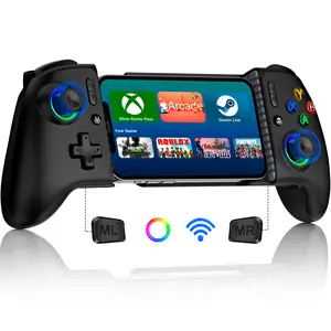 BEBONCOOL for iPhone Game Controller – Compatible with iPhone 16/15 & Android, Mobile Gaming Controller with Hall Triggers/Joysticks, Wireless Phone Controller for Xbox Game Pass, Steam Link & More, Black