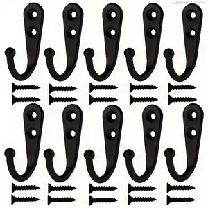 40Pcs Heavy-duty Vintage Wall Hooks, Suitable for Coats and Bathroom, Key Cup Flower Pot Hooks, Bedroom Accessories - Easy To Install Using Screws and Suction Cups, Wall Decoration for A Beautiful Room DecorCC29HandyToolPro