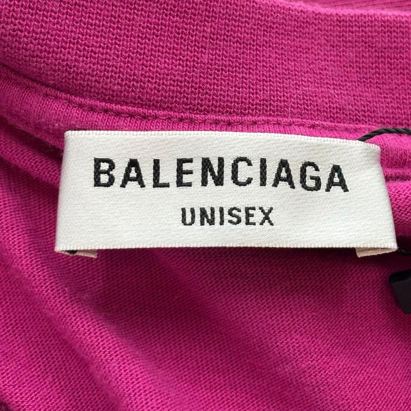 Balenciaga Women's 90/10 Large Fit Vintage T-Shirt Dark Pink