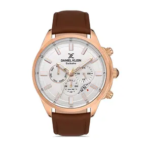 Daniel Klein Exclusive Men White/Rose Gold Watch