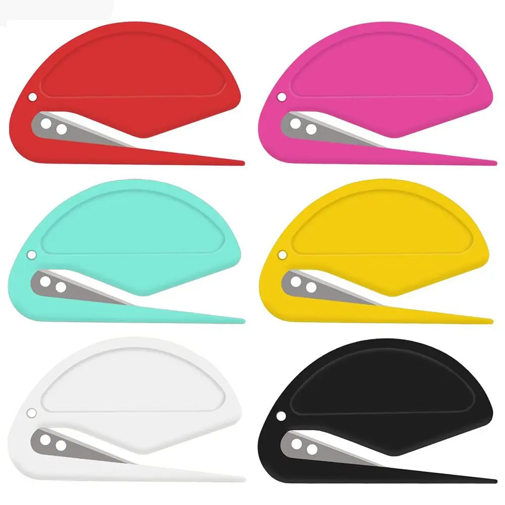 Plastic mini letter opener, envelope opening knife, letter opening knife, paper cutting knife, art knife, rope cutting knife, rubber band cutting knife, cat hair opening knife, Paper cutters, Multifunctional Stationery, Office Gadgets, Cutting Supplies