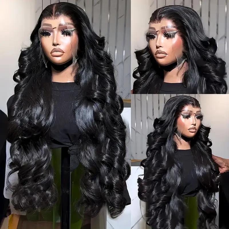 Bling Hair 12~34inch Body Wave 13x6 Lace Frontal Human Wig Hair 13x4 PrePlucked Transparent Lace Frontal Wig Brazilian Hair Wigs For Women TikTokShopBlackFriday