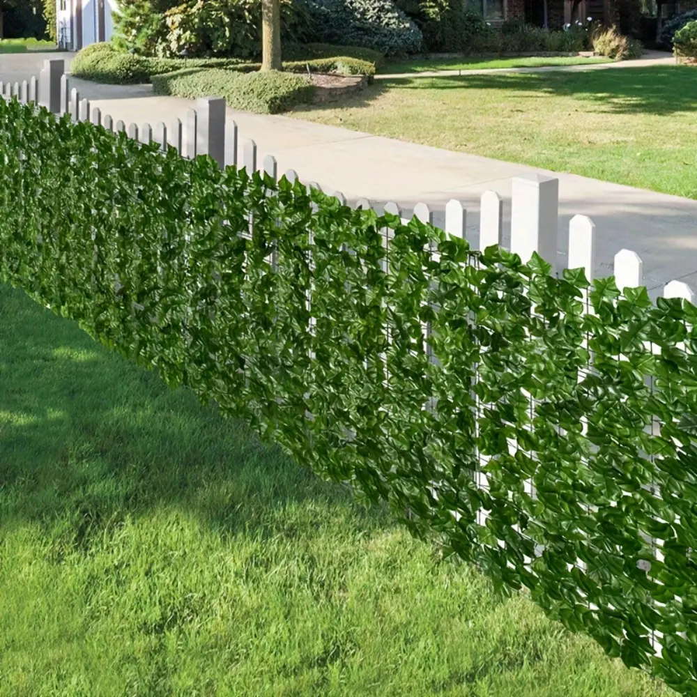119x40 Inch Artificial Ivy Privacy Screen, Realistic Faux Greenery Wall Panel for Outdoor Home Garden, Patio Privacy & Aesthetic Enhancement, Garden Decor