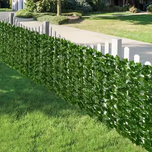 119x40 Inch Artificial Ivy Privacy Screen, Realistic Faux Greenery Wall Panel for Outdoor Home Garden, Patio Privacy & Aesthetic Enhancement, Garden Decor
