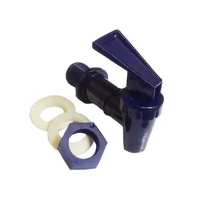 AquaNation BPA Free Replacement Water Cooler Faucet Bottle Jug Ceramic Water Crock Reusable Tap Spout Beverage Lever Pour Dispenser Valve Gravity Water Spigot - Made in USA (1, Blue)