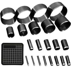 Leather Circle Cutter Tool Set, 22 Pieces Circle Punch Tools 1-15mm 20 25 30 35 40 45 50mm, High Carbon Steel Round Cutting Dies - Hole Punch Tool Kit for DIY Leather Crafts summervibes