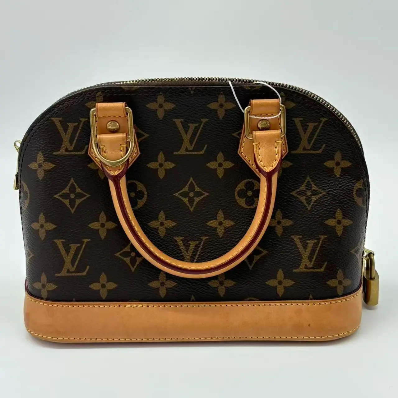 Pre-owned Louis Vuitton Canvas Clutches and wristlets Monogram Alma BB Handbag