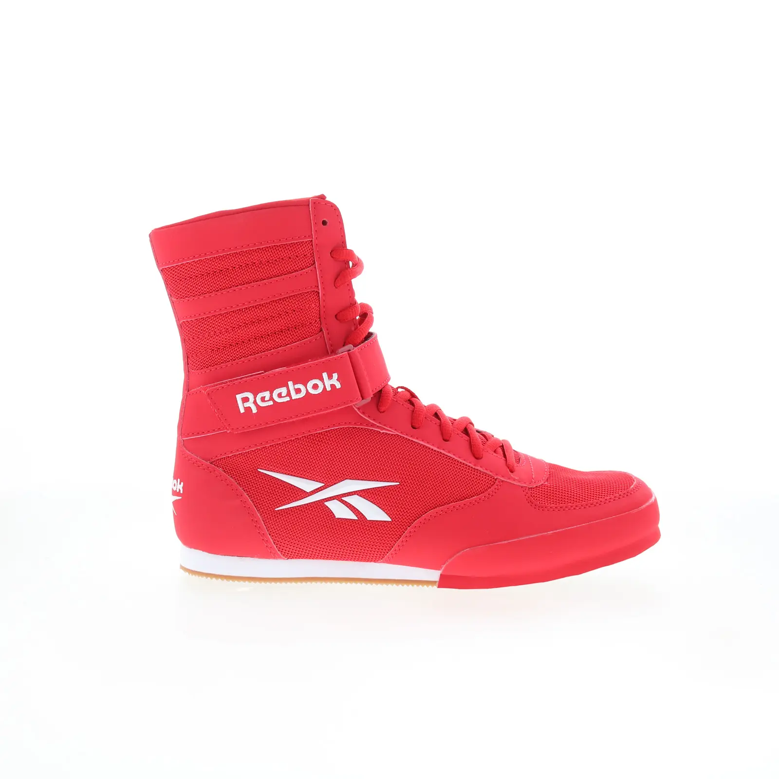 Reebok Boxing HI Mens Red Mesh Lace Up Athletic Boxing Shoes Reebok Boxing HI Mens Red Mesh Lace Up Athletic Boxing Shoes