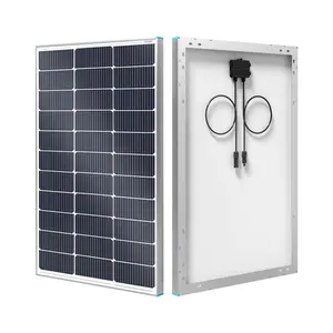 Renogy N-Type 16BB 100W Solar Panel, 12V 100 Watt Solar Panel 25% High-Efficiency, PV Module Power Charger for RV Marine Rooftop Farm Battery and Other Off-Grid Applications