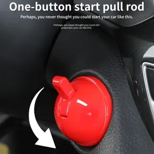 Car One-Button Start Decoration Cover, Personalized Joystick Switch Upgrade, Universal Protection Lever Key Button, Automotive Accessories, Interchangeable Knob