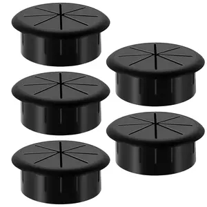 2 Inch Desk Grommet Black, Desk Hole Cover for Cables, Flexible  Grommet - 5 Pack