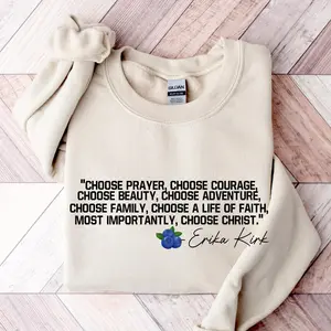 Erika Kirk Support Shirt Choose Christ Quote Erika Kirk