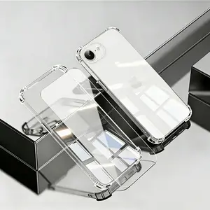 Phone Case - 3pcs [1 Phone Cover with 2 Clear Screen Protectors] for Iphone 17E/16E Soft Back Case with Design, Transparent Bumper, Shock-Resistant Phone Case