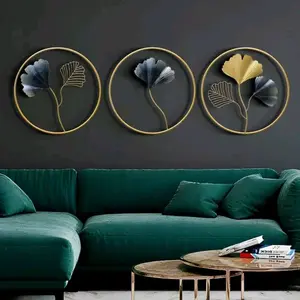 Hangable Leaf Wall Decor - 3 Ginseng Hanging Wall Art, Elegant Home Decor for Stylish Interior Decoration (Home Supplies, Posters & Prints)