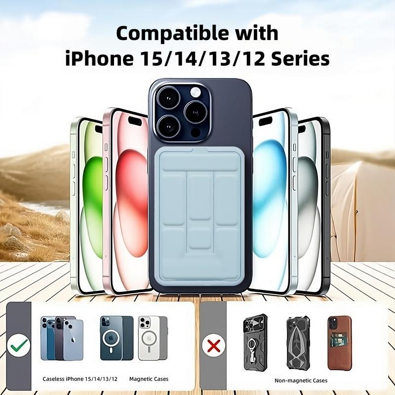 10000mAh Magnetic Power Bank,Foldable Wireless Portable Charger with USB-C Cable with LED Display,Fast Charging for iPhone 17/16/15/14/13/12 Pro/Pro Max/Plus, Compact Silicone Suitable for outdoor use.