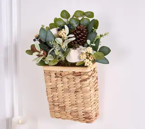 Home Reflections 22" Autumn Pumpkin & Lead Hanging Basket