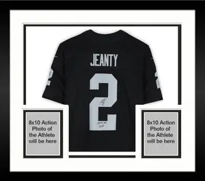 Framed Ashton Jeanty Las Vegas Raiders Autographed Nike Black Limited Jersey with "2025 #6 Pick" Inscription - Fanatics Authentic Certified