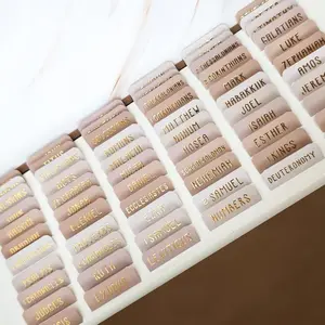 Laminated  Index Tabs with Elegant Font, Easy  Navigation Accessories, Christian  for  Study & JournalingLarge Print  Book Tabs for Women and Men