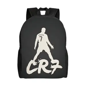1PC back to school first day of school CR7 Football Siu Daypack Men Women Adult Outdoor Sports Backpack Washable Bookbag