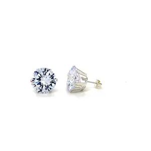 925 Sterling Silver Round Studs - Unisex Earrings - Gift Idea