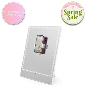 RIKI Pretty LED Tabletop Mirror - High-Quality Makeup Mirror for Content Creation