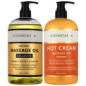 Anti-Cellulite Massage Oil and Hot Cream Massage Gel