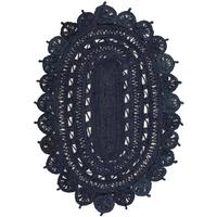 Navy Blue 4' 1 x 6' 1