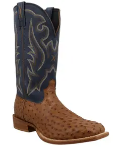 Twisted X Men's Reserve Exotic Ostrich Western Boot Broad Square Toe - Mxpl008